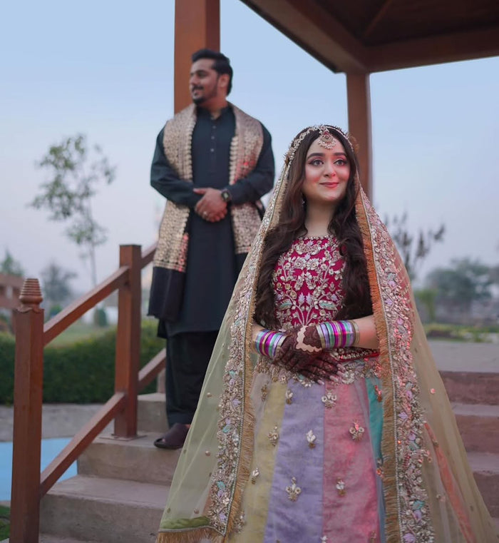 Amna's amazing mehndi dress